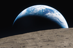image de la Terre vue depuis la Lune